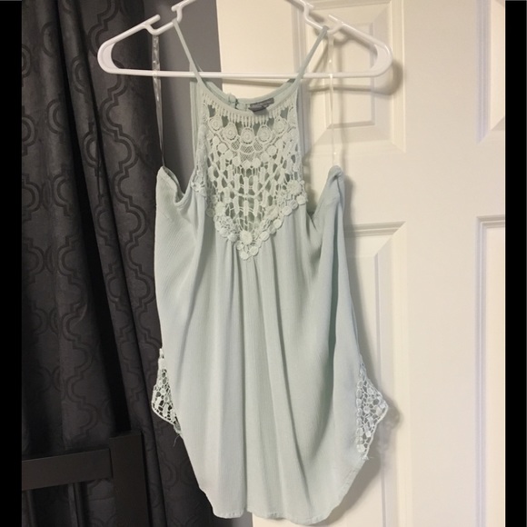 Crochet chiffon top tank - Picture 2 of 5